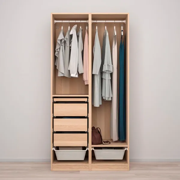Шкаф Ikea Pax/Forsand 100 x 60см x 201.2 / ДСП / Имитация Состаренного Дуба photo 2