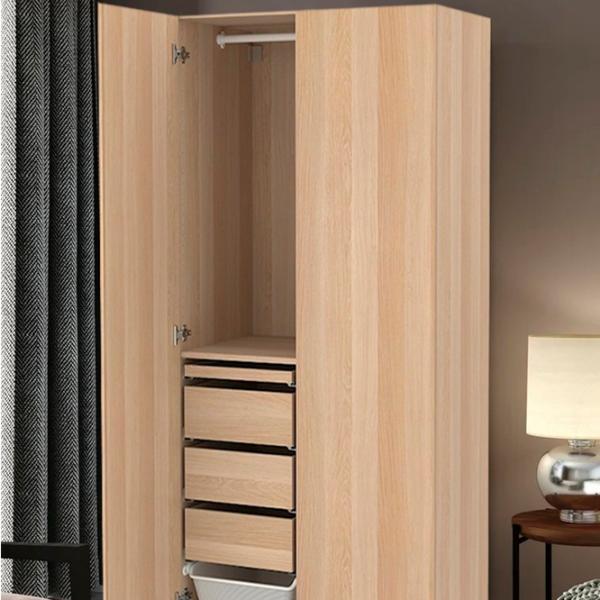 Шкаф Ikea Pax/Forsand 100 x 60см x 201.2 / ДСП / Имитация Состаренного Дуба photo 3