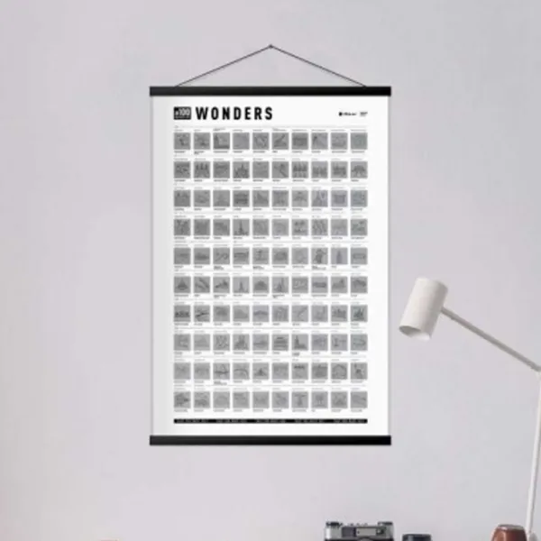 Joc de masă 1DEA.me 100 Bucketlist Wonders edition 5+/ Hartă de răzuire photo 4 Joc de masă 1DEA.me 100 Bucketlist Wonders edition 5+/ Hartă de răzuire photo 4