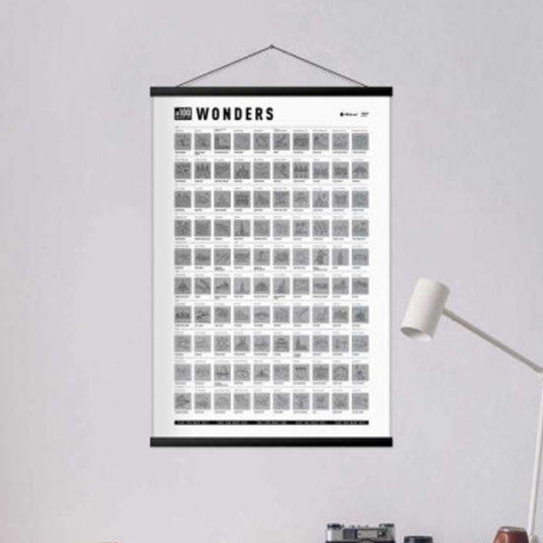 Joc de masă 1DEA.me 100 Bucketlist Wonders edition 5+/ Hartă de răzuire photo 4 Joc de masă 1DEA.me 100 Bucketlist Wonders edition 5+/ Hartă de răzuire photo 4