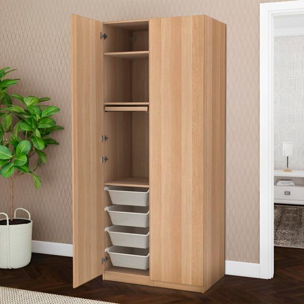 Шкаф Ikea Pax/Forsand 100 x 60см x 236.4 / ДСП / Имитация Состаренного Дуба photo 2