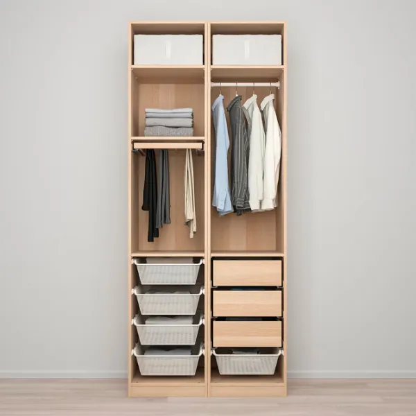 Шкаф Ikea Pax/Forsand 100 x 60см x 236.4 / ДСП / Имитация Состаренного Дуба photo 3