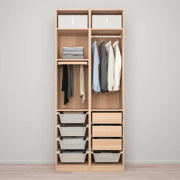 Шкаф Ikea Pax/Forsand 100 x 60см x 236.4 / ДСП / Имитация Состаренного Дуба photo 3