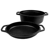 Набор кастрюль Maestro Mr-4132 6.4л Алюминий / Черный