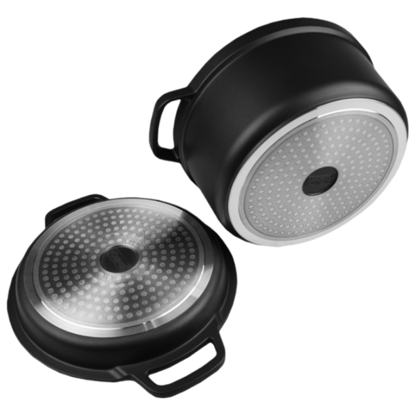 Набор кастрюль Maestro Mr-4132 6.4л Алюминий / Черный photo 5 Набор кастрюль Maestro Mr-4132 6.4л Алюминий / Черный photo 5