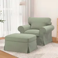 Fotoliu Ikea Ektorp/Hakebo Greenish Gray Greenish Gray photo 4