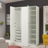 Шкаф Ikea Pax/Forsand 150 x 60см x 236.4 / ДСП / Белый photo 2
