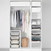 Шкаф Ikea Pax/Forsand 150 x 60см x 236.4 / ДСП / Белый photo 5