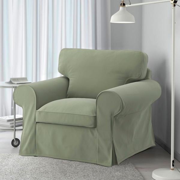 Fotoliu Ikea Ektorp/Hakebo Greenish Gray Greenish Gray photo 2 Fotoliu Ikea Ektorp/Hakebo Greenish Gray Greenish Gray photo 2