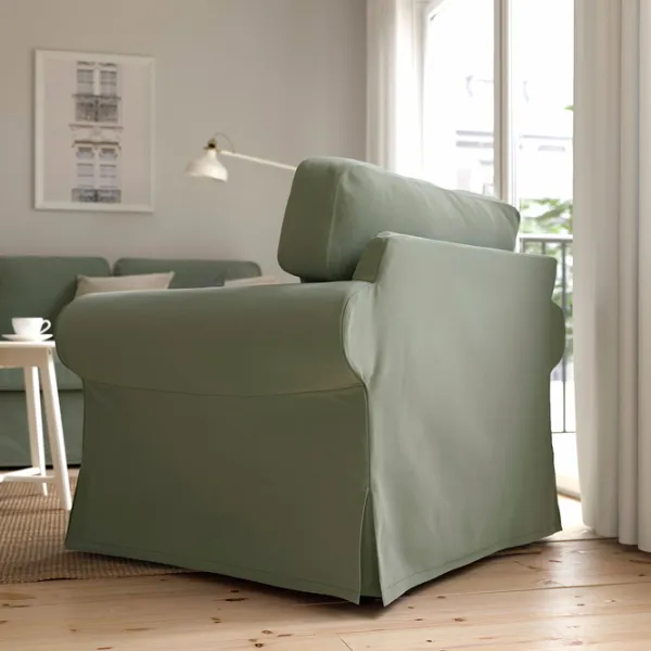 Fotoliu Ikea Ektorp/Hakebo Greenish Gray Greenish Gray photo 3 Fotoliu Ikea Ektorp/Hakebo Greenish Gray Greenish Gray photo 3