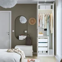 Шкаф Ikea Pax/Forsand 75 x 60см x 236.4 / ДСП / Белый photo 3
