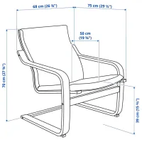 Fotoliu Ikea Poang/Katorp Beige Beige photo 7