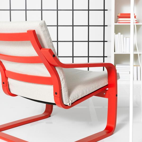 Кресло Ikea Poang/Katorp Red Бежевый photo 5 Кресло Ikea Poang/Katorp Red Бежевый photo 5