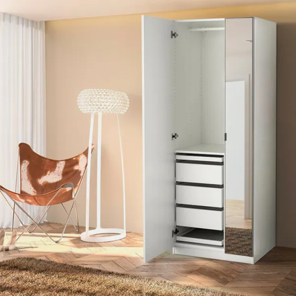 Dulap Ikea Pax/Forsand/Aheim 75 x 60 x 201.2 / DSP / Alb photo 3