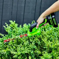 Mașină de tuns gard viu Greenworks G24SHTK2 / Green photo 5