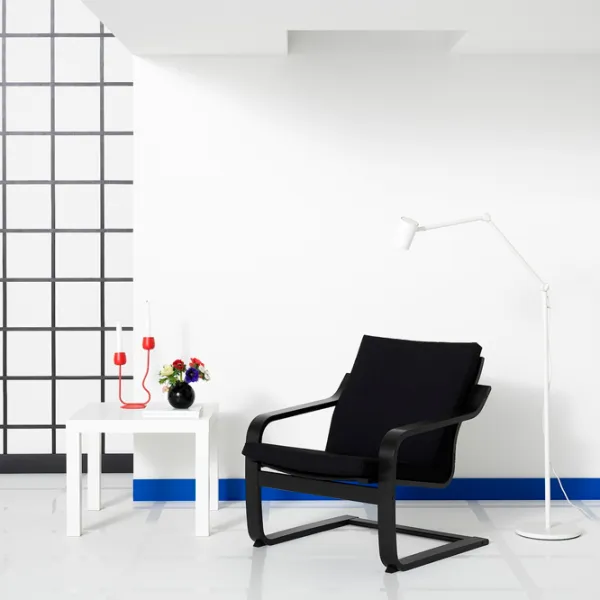 Кресло Ikea Poang/Vissle Черный Черный photo 2 Кресло Ikea Poang/Vissle Черный Черный photo 2