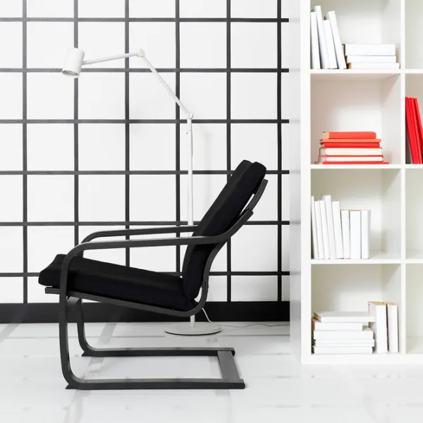 Кресло Ikea Poang/Vissle Черный Черный photo 3 Кресло Ikea Poang/Vissle Черный Черный photo 3