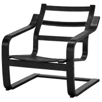 Fotoliu Ikea Poang/Vissle Black Black photo 8