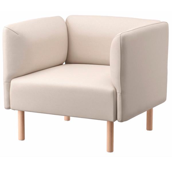 Кресло Ikea Lillehem/Vissle Beige Бежевый photo 1 Кресло Ikea Lillehem/Vissle Beige Бежевый photo 1