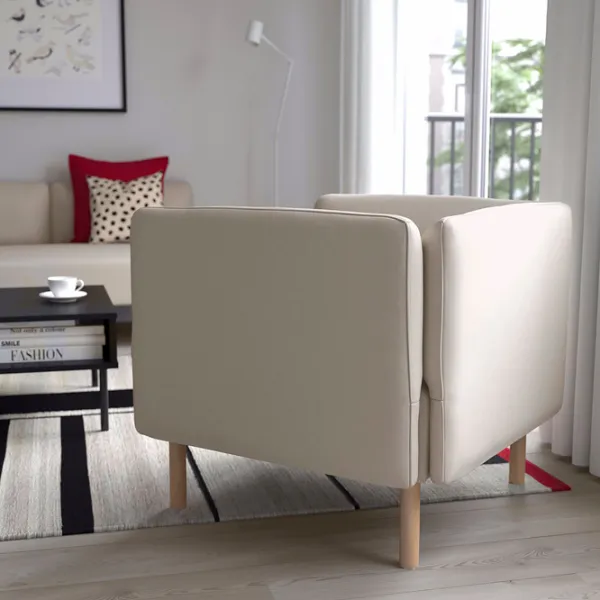 Кресло Ikea Lillehem/Vissle Beige Бежевый photo 5 Кресло Ikea Lillehem/Vissle Beige Бежевый photo 5