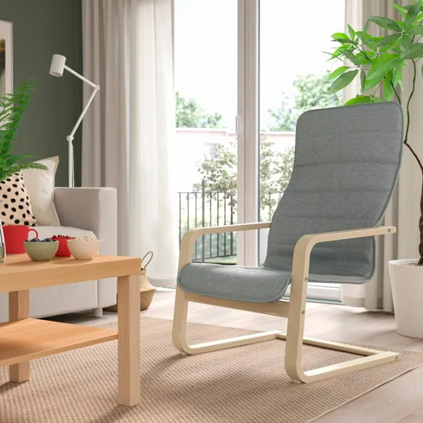 Кресло Ikea Arsunda/Knisa Beige Серый photo 2