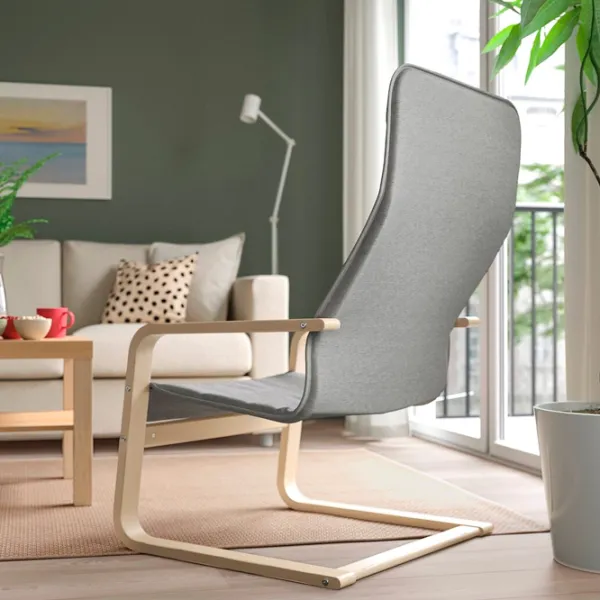 Кресло Ikea Arsunda/Knisa Beige Серый photo 5