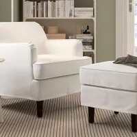 Fotoliu Ikea Rocksjon/Blekinge Brown White photo 2