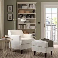 Fotoliu Ikea Rocksjon/Blekinge Brown White photo 3