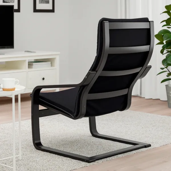 Кресло Ikea Poang Черный Черный photo 2