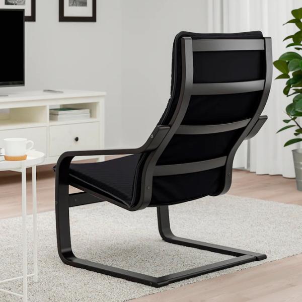 Кресло Ikea Poang Черный Черный photo 2