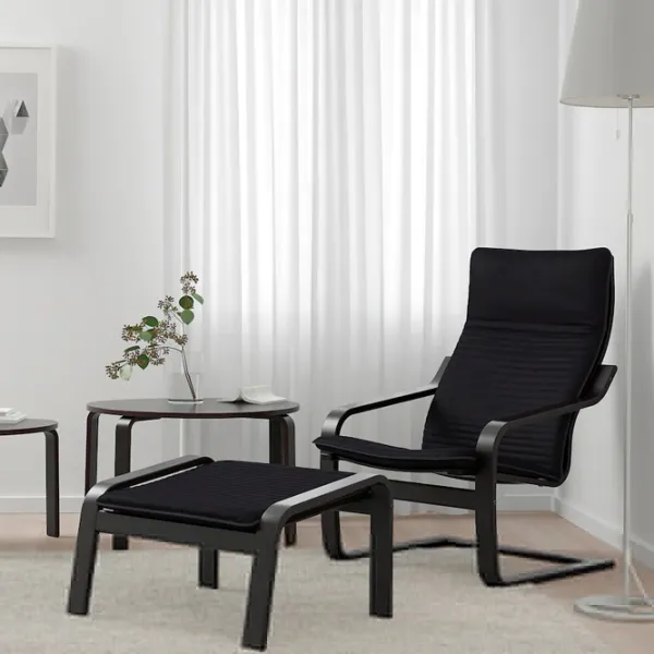 Кресло Ikea Poang Черный Черный photo 3