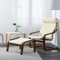 Fotoliu Ikea Poang Brown Beige photo 4