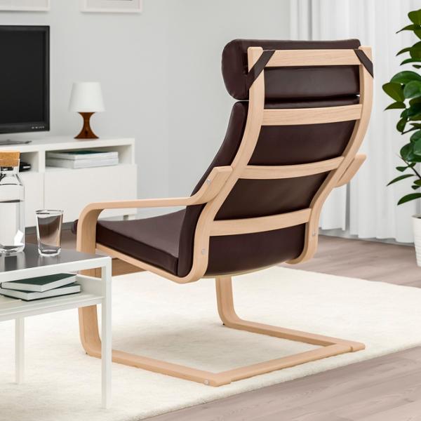 Fotoliu Ikea Poang/Glose Beige Dark Brown photo 3 Fotoliu Ikea Poang/Glose Beige Dark Brown photo 3