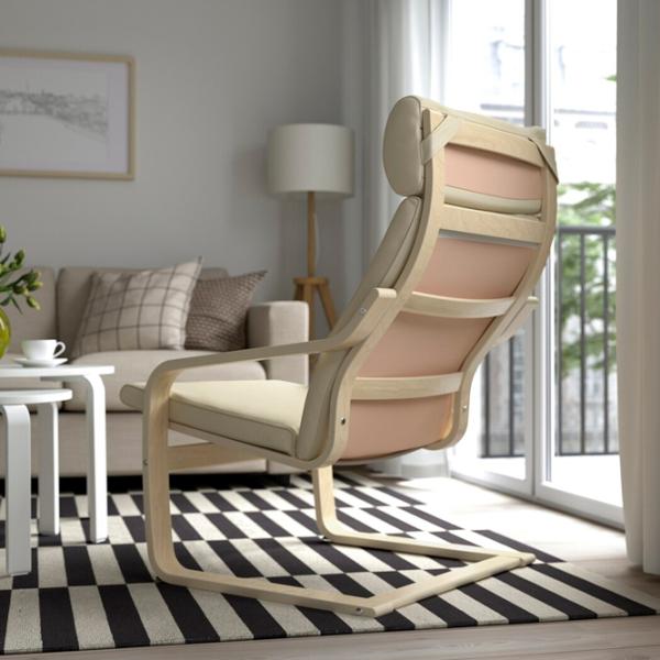 Кресло Ikea Poang/Glose Дуб Сонома Бежевый photo 3 Кресло Ikea Poang/Glose Дуб Сонома Бежевый photo 3