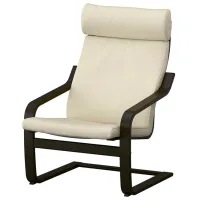Fotoliu Ikea Poang/Glose Brown Beige