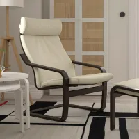 Fotoliu Ikea Poang/Glose Brown Beige photo 2