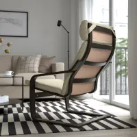 Fotoliu Ikea Poang/Glose Brown Beige photo 3