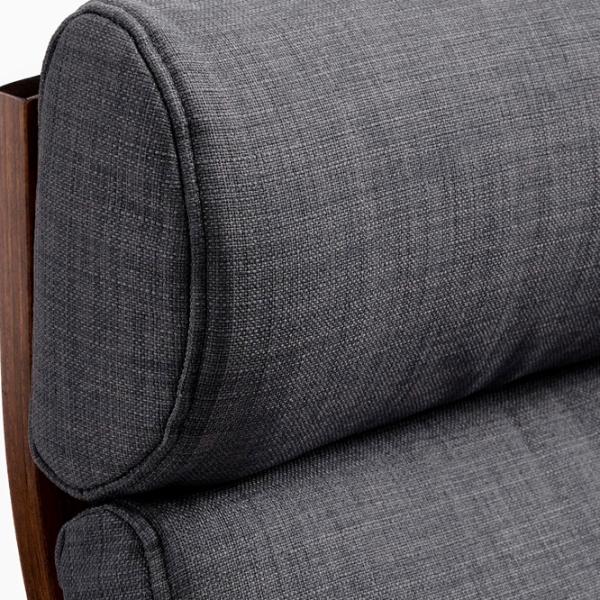 Кресло Ikea Poang/Skiftebo Brown Серый photo 2 Кресло Ikea Poang/Skiftebo Brown Серый photo 2