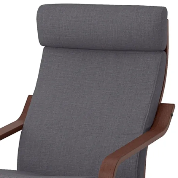 Кресло Ikea Poang/Skiftebo Brown Серый photo 4 Кресло Ikea Poang/Skiftebo Brown Серый photo 4