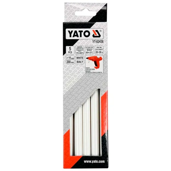 Bastonașe adezive Yato YT-82438 White / 5 photo 2