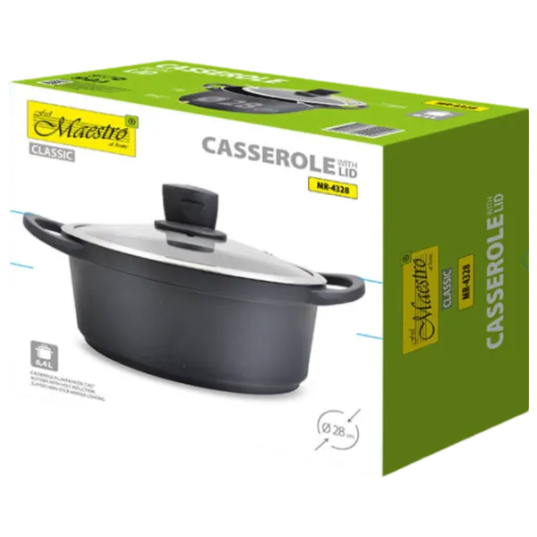 Cratiță Maestro Mr-4328 6.4l Aluminiu / Black photo 5