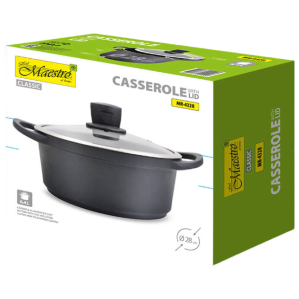 Cratiță Maestro Mr-4328 6.4l Aluminiu / Black photo 5