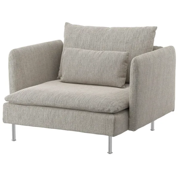 Fotoliu Ikea Soderhamn Crom Beige photo 1 Fotoliu Ikea Soderhamn Crom Beige photo 1