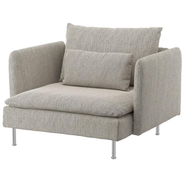 Fotoliu Ikea Soderhamn Crom Beige photo 1 Fotoliu Ikea Soderhamn Crom Beige photo 1