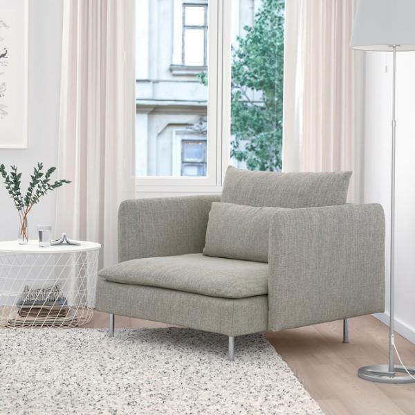 Fotoliu Ikea Soderhamn Crom Beige photo 6 Fotoliu Ikea Soderhamn Crom Beige photo 6
