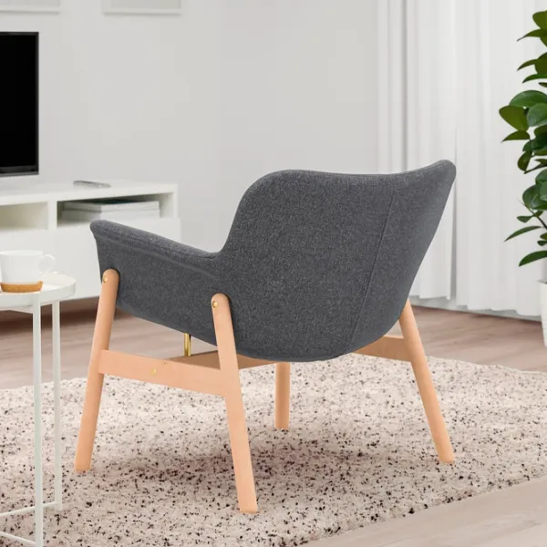 Кресло Ikea Vedbo/Gunnared Beige Тёмно-серый photo 2 Кресло Ikea Vedbo/Gunnared Beige Тёмно-серый photo 2