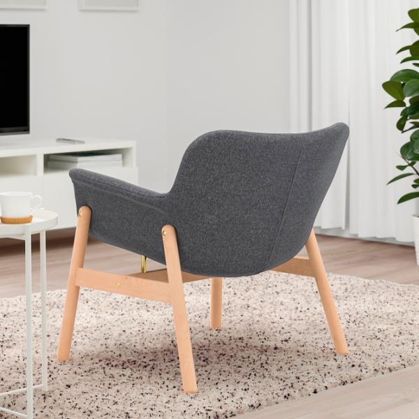 Кресло Ikea Vedbo/Gunnared Beige Тёмно-серый photo 2 Кресло Ikea Vedbo/Gunnared Beige Тёмно-серый photo 2