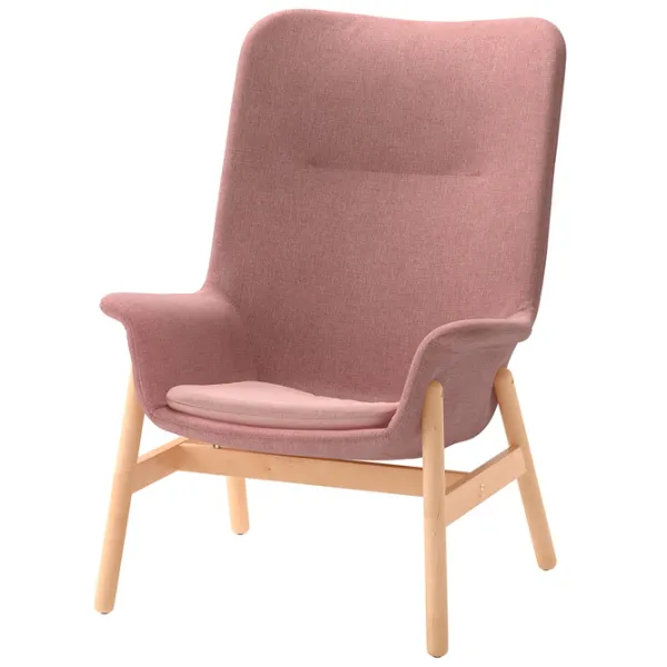 Кресло Ikea Vedbo Beige Розовый photo 1