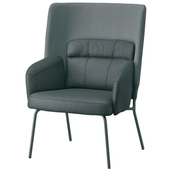 Кресло Ikea Bingsta/Vissle/Kabusa Черный Серый photo 1