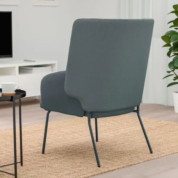 Кресло Ikea Bingsta/Vissle/Kabusa Черный Серый photo 6